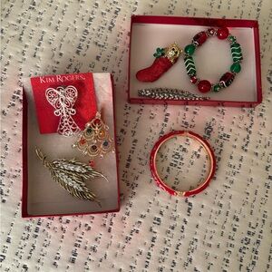 Kim Rogers Red and Green Holiday Jewelry Collection